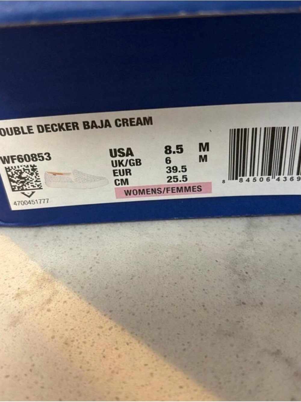 Keds Double Decker Canvas Slip-On Sneaker in Baja Cream - 8.5 W - New with Box - Picture 6 of 6